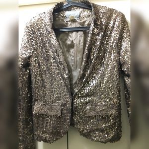 Gold sequence blazer